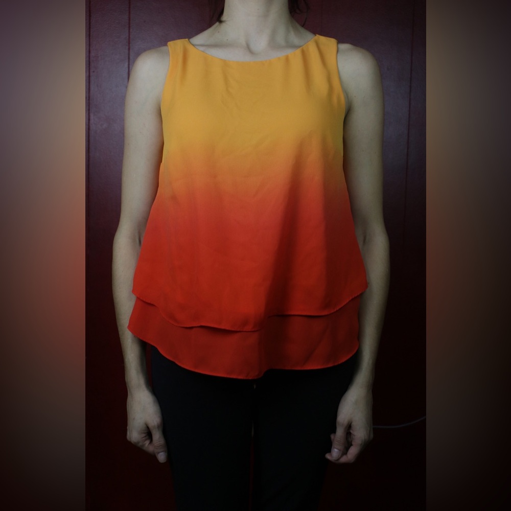 Worthington - Sleeveless Ombré Sunset Top
